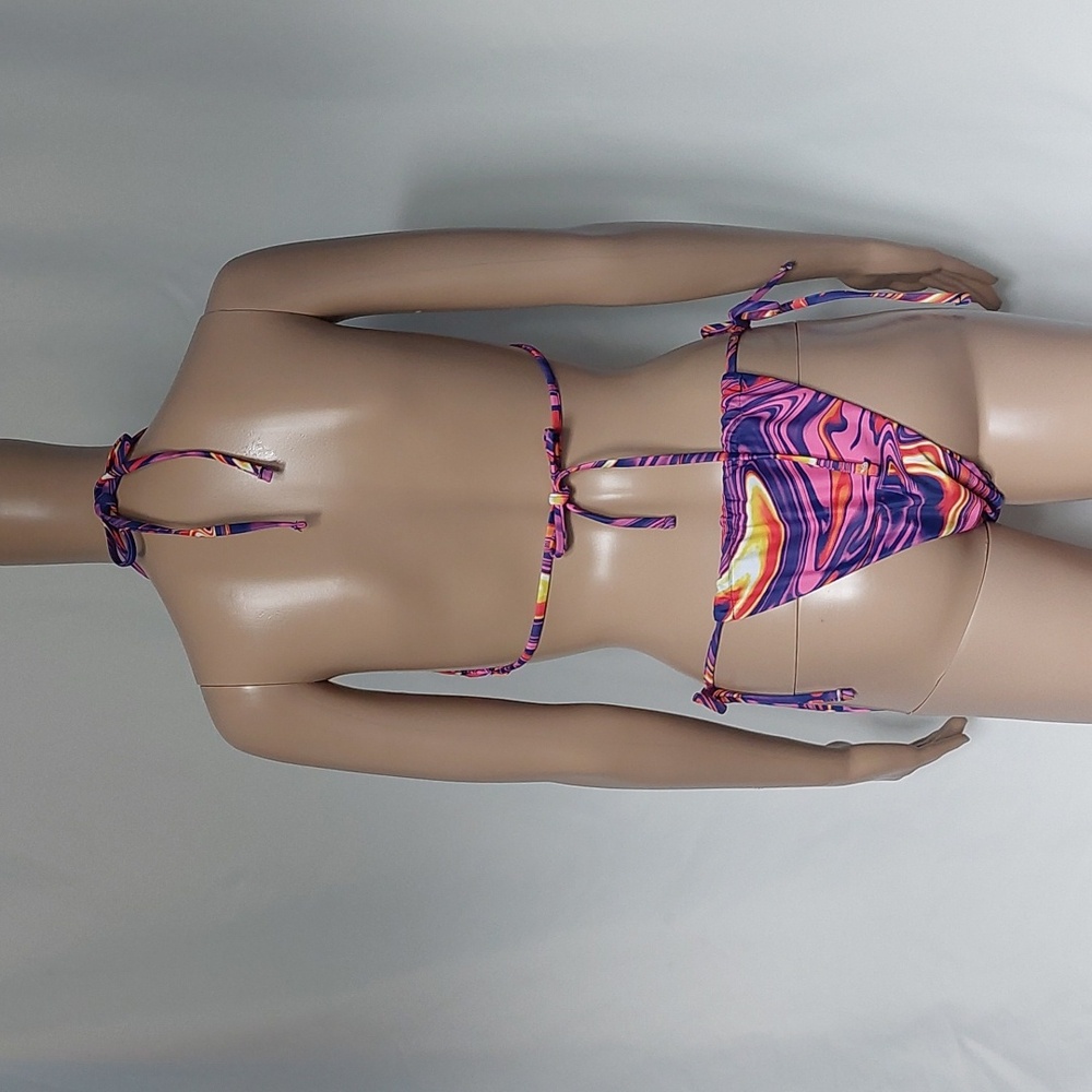 Bikini women's set skirt‎ summer tie Dye size M - Picture 2 of 12